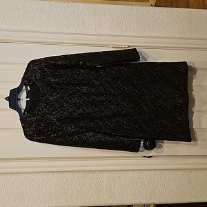 Ladies Tommy Hilfiger Black/Gold Laced Dress Size 4